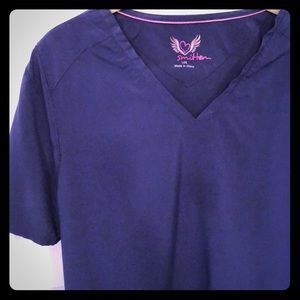 Smitten scrub top